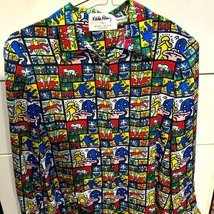 Alice & Olivia X Keith Haring Top worn a few times, in great condition. XS